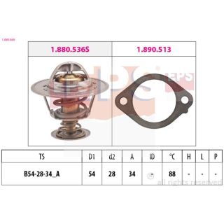 Termostatas, aušinimo skystis EPS 1.880.869