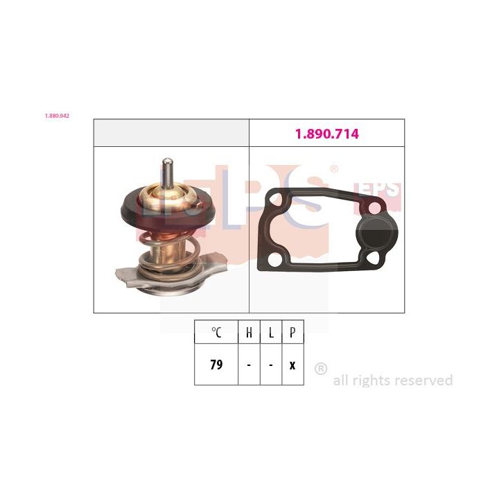 Termostatas, aušinimo skystis EPS 1.880.942