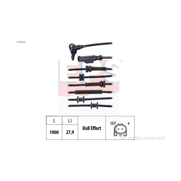 Jutiklis, rato greitis EPS 1.960.020