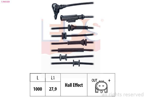 Jutiklis, rato greitis EPS 1.960.020