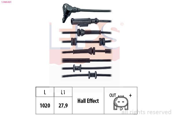 Jutiklis, rato greitis EPS 1.960.021