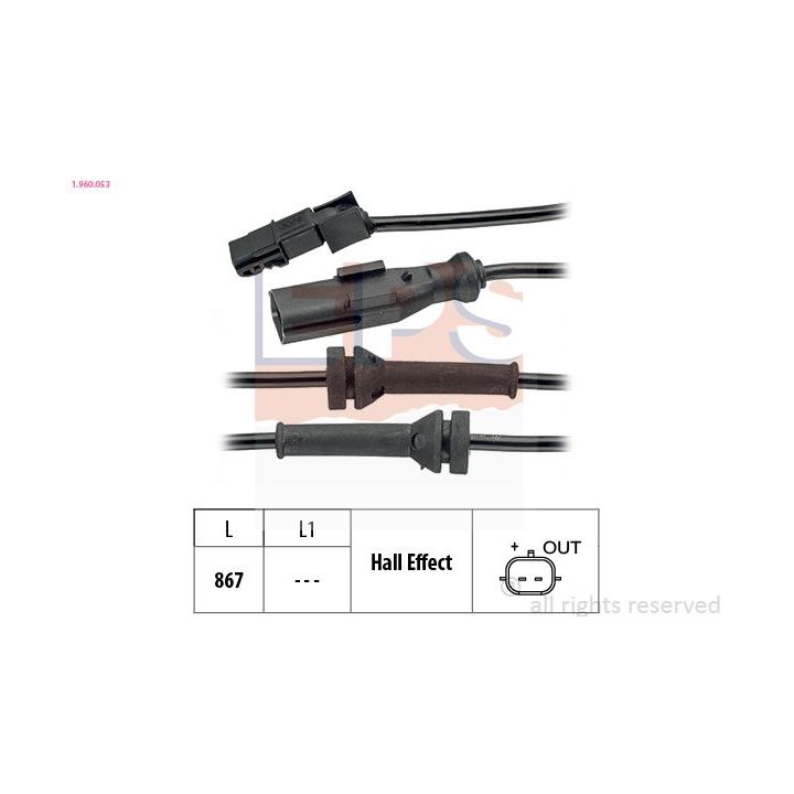 Jutiklis, rato greitis EPS 1.960.053