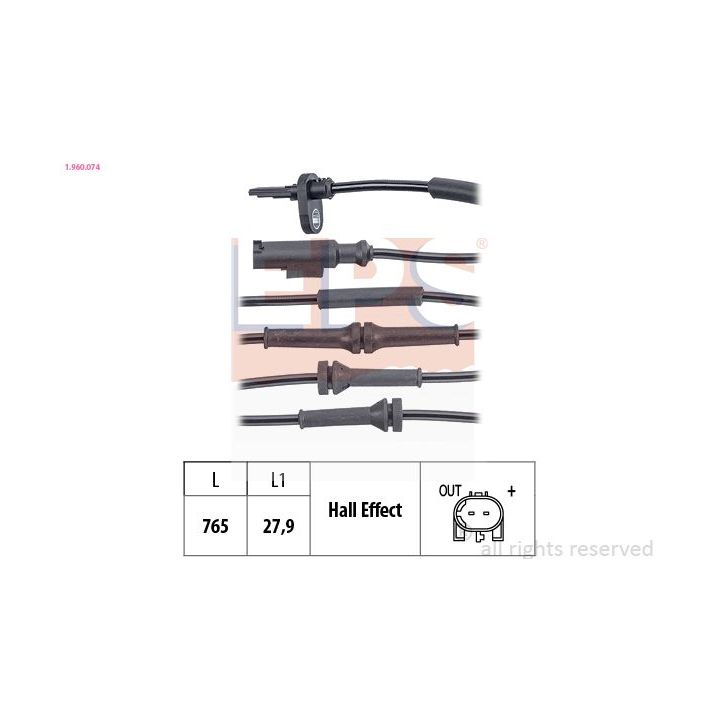 Jutiklis, rato greitis EPS 1.960.074