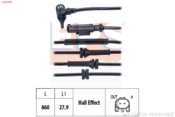 Jutiklis, rato greitis EPS 1.960.098