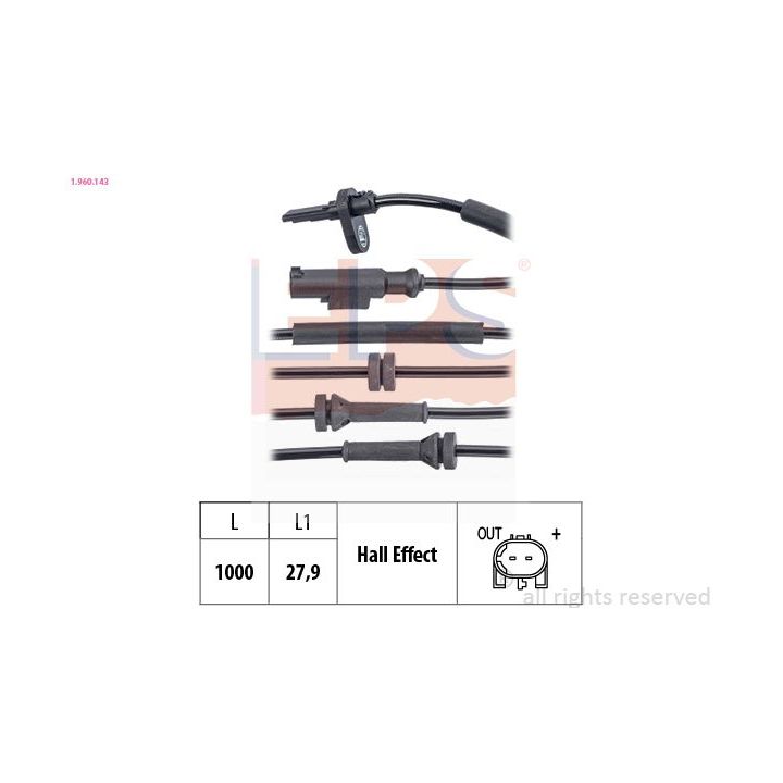 Jutiklis, rato greitis EPS 1.960.143