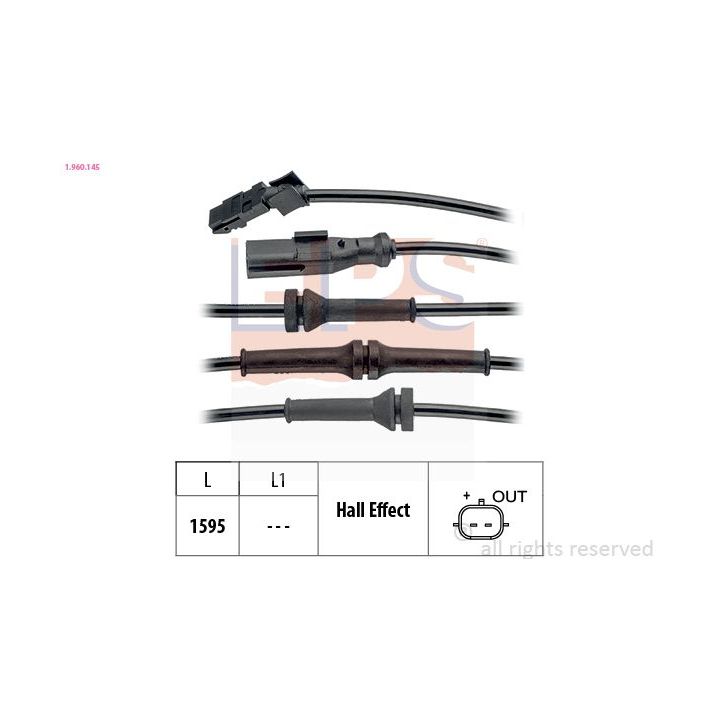 Jutiklis, rato greitis EPS 1.960.145