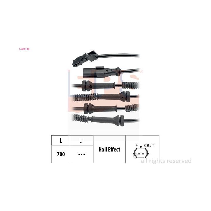 Jutiklis, rato greitis EPS 1.960.146