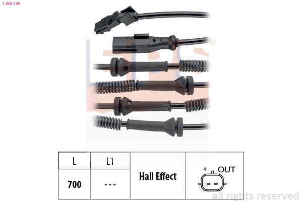 Jutiklis, rato greitis EPS 1.960.146