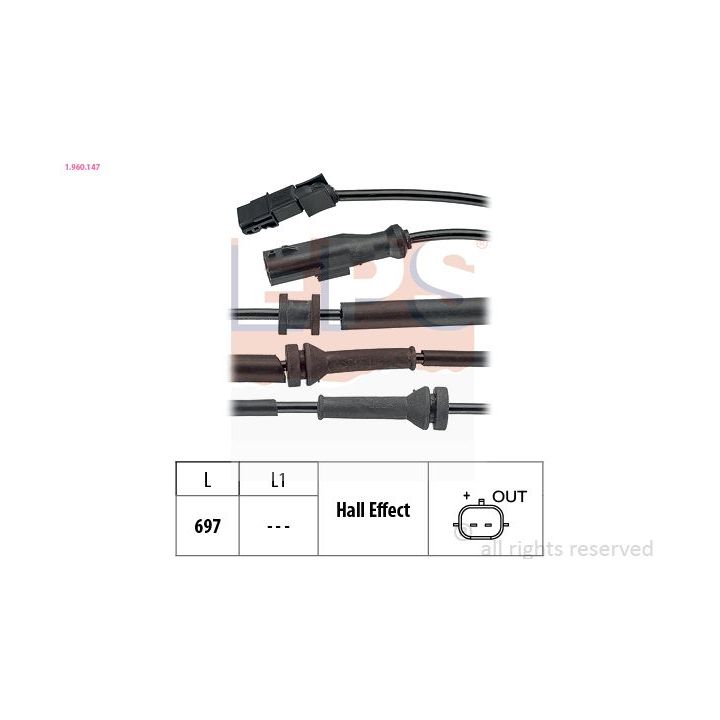 Jutiklis, rato greitis EPS 1.960.147