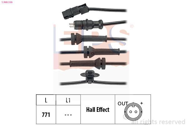 Jutiklis, rato greitis EPS 1.960.156