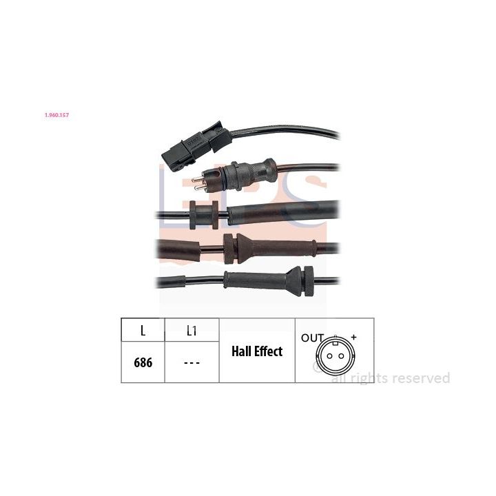 Jutiklis, rato greitis EPS 1.960.157