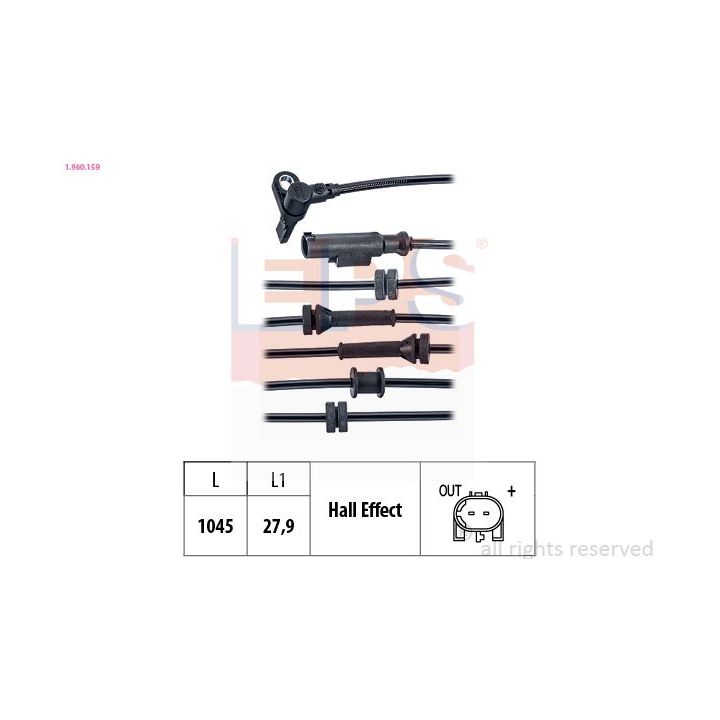 Jutiklis, rato greitis EPS 1.960.159