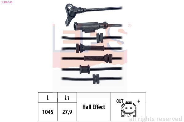 Jutiklis, rato greitis EPS 1.960.160