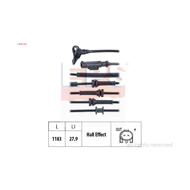 Jutiklis, rato greitis EPS 1.960.166