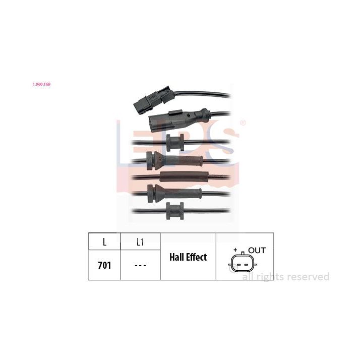 Jutiklis, rato greitis EPS 1.960.169