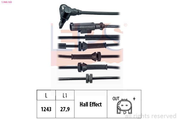 Jutiklis, rato greitis EPS 1.960.183