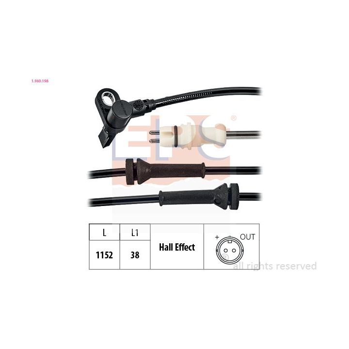 Jutiklis, rato greitis EPS 1.960.198