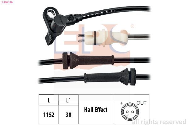 Jutiklis, rato greitis EPS 1.960.198