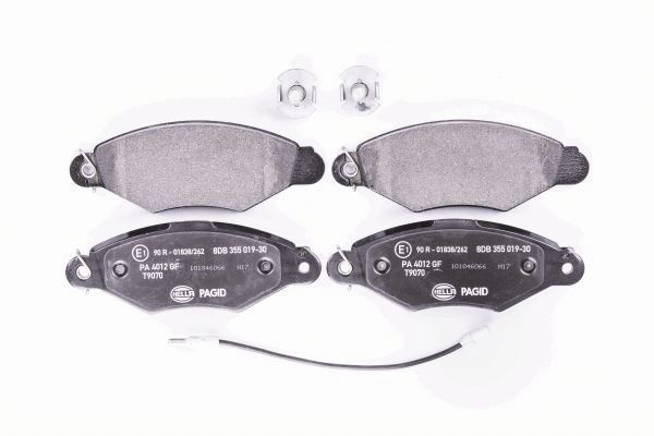 Stabdžių trinkelių rinkinys, diskinis stabdys HELLA PAGID 8DB 355 019-301
