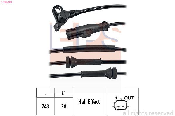 Jutiklis, rato greitis EPS 1.960.200