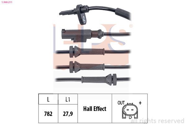 Jutiklis, rato greitis EPS 1.960.211