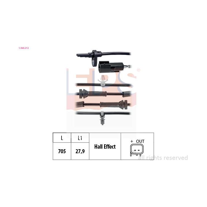 Jutiklis, rato greitis EPS 1.960.212