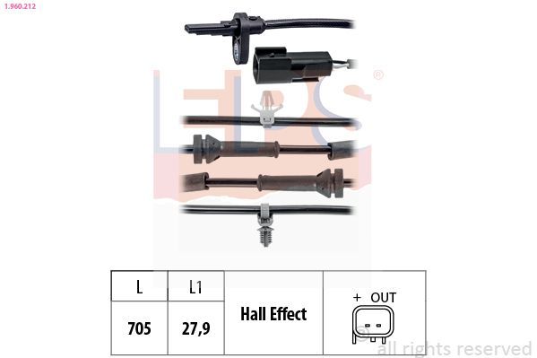 Jutiklis, rato greitis EPS 1.960.212