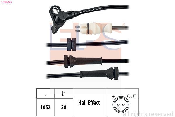 Jutiklis, rato greitis EPS 1.960.224