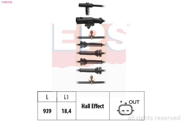 Jutiklis, rato greitis EPS 1.960.234