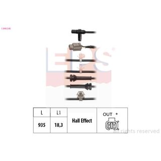 Jutiklis, rato greitis EPS 1.960.245