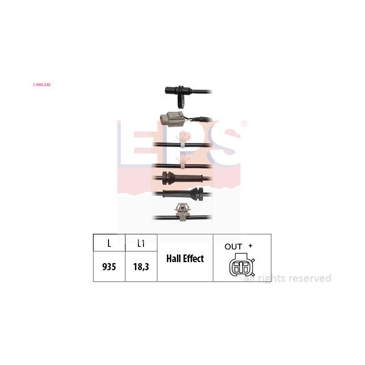 Jutiklis, rato greitis EPS 1.960.245