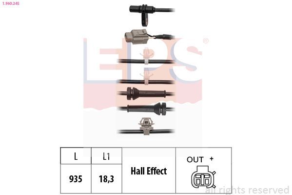 Jutiklis, rato greitis EPS 1.960.245