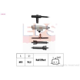 Jutiklis, rato greitis EPS 1.960.250