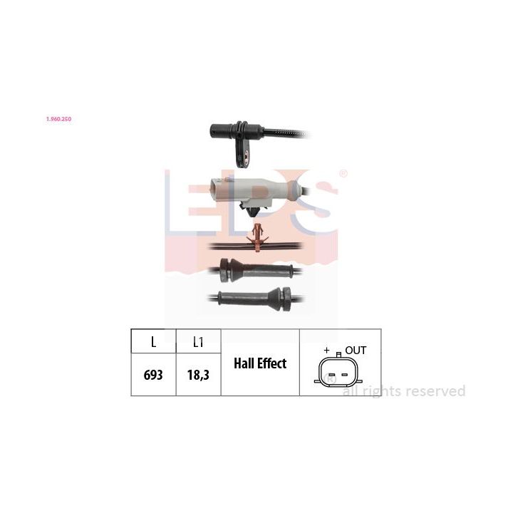 Jutiklis, rato greitis EPS 1.960.250