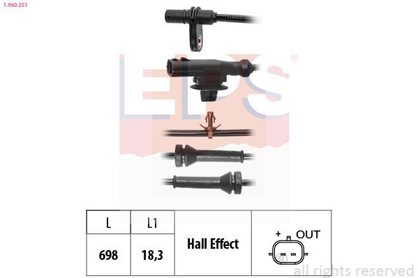 Jutiklis, rato greitis EPS 1.960.251