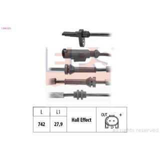 Jutiklis, rato greitis EPS 1.960.253