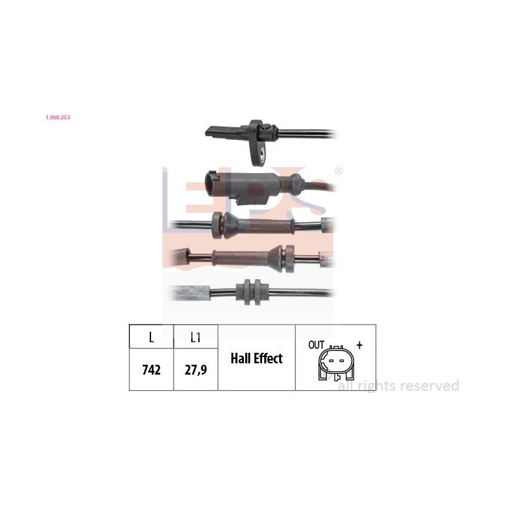 Jutiklis, rato greitis EPS 1.960.253