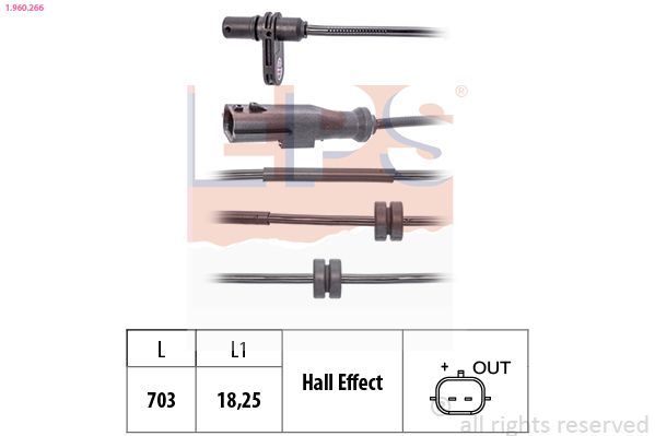 Jutiklis, rato greitis EPS 1.960.266