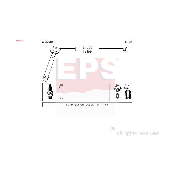 Uždegimo laido komplektas EPS 1.499.013