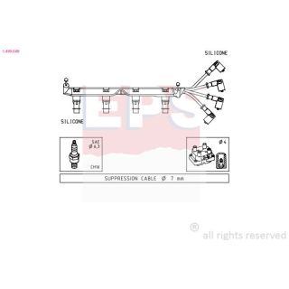 Uždegimo laido komplektas EPS 1.499.049