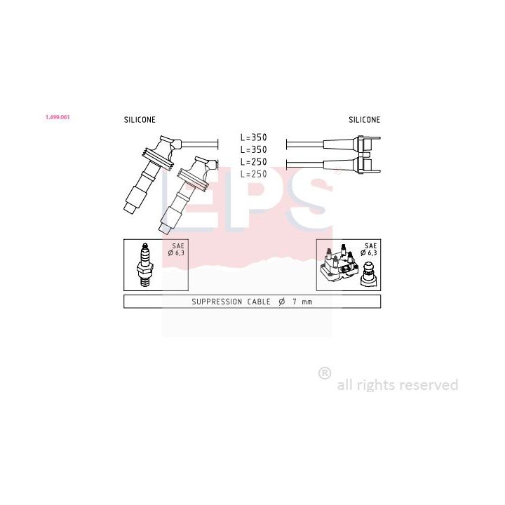 Uždegimo laido komplektas EPS 1.499.061