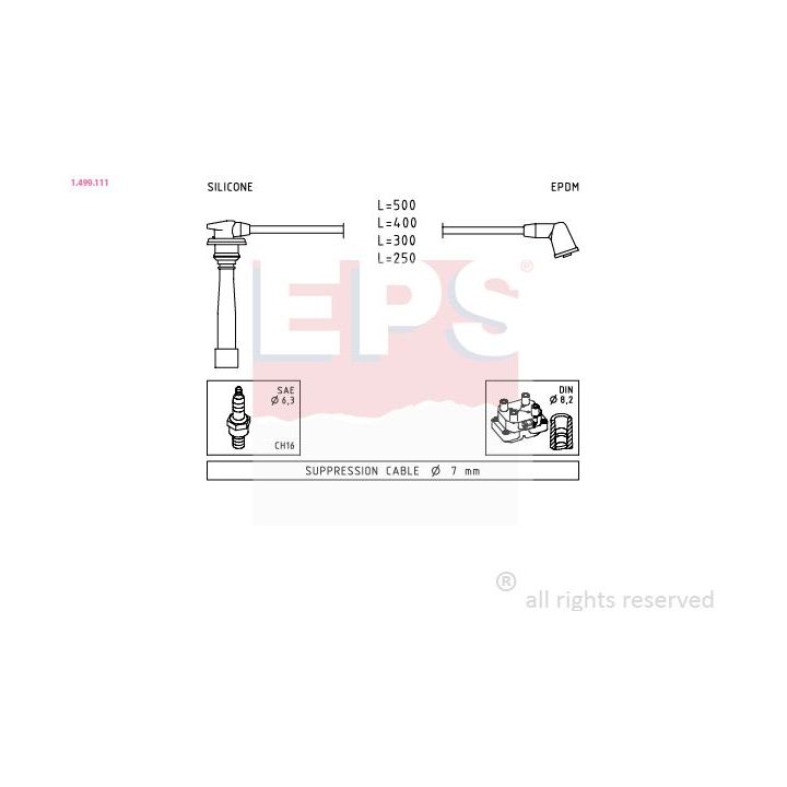Uždegimo laido komplektas EPS 1.499.111
