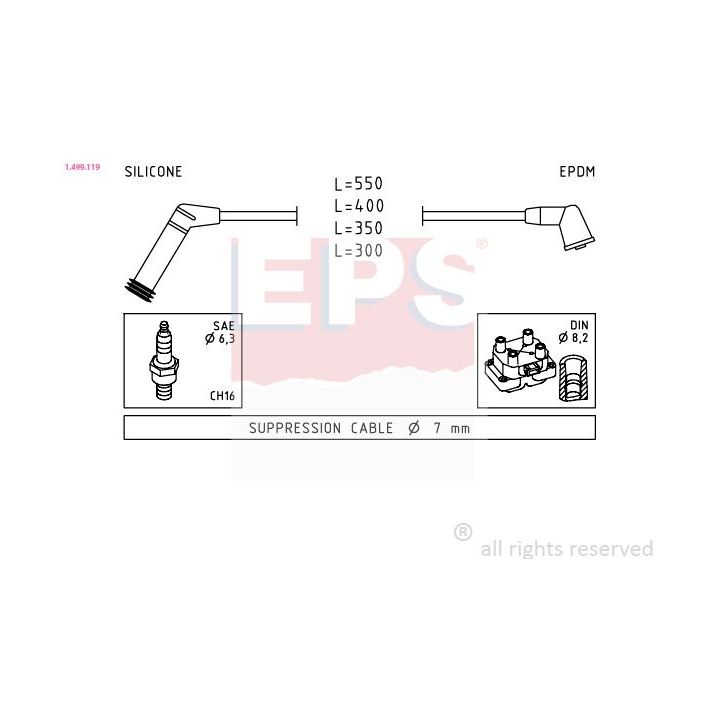 Uždegimo laido komplektas EPS 1.499.119