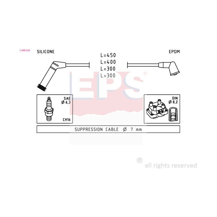 Uždegimo laido komplektas EPS 1.499.235