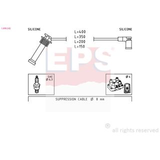 Uždegimo laido komplektas EPS 1.499.242