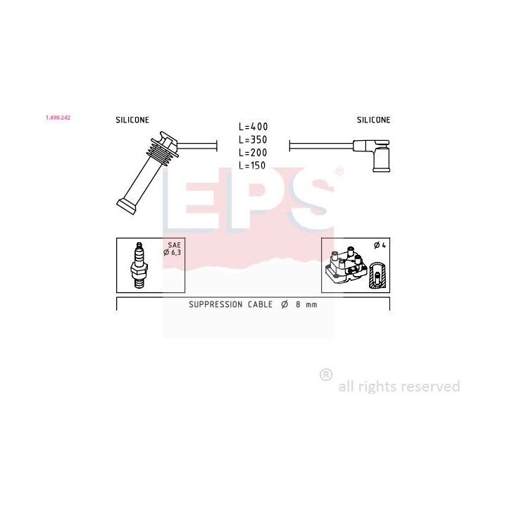 Uždegimo laido komplektas EPS 1.499.242