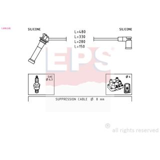 Uždegimo laido komplektas EPS 1.499.245