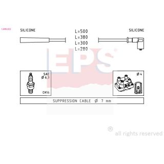 Uždegimo laido komplektas EPS 1.499.252