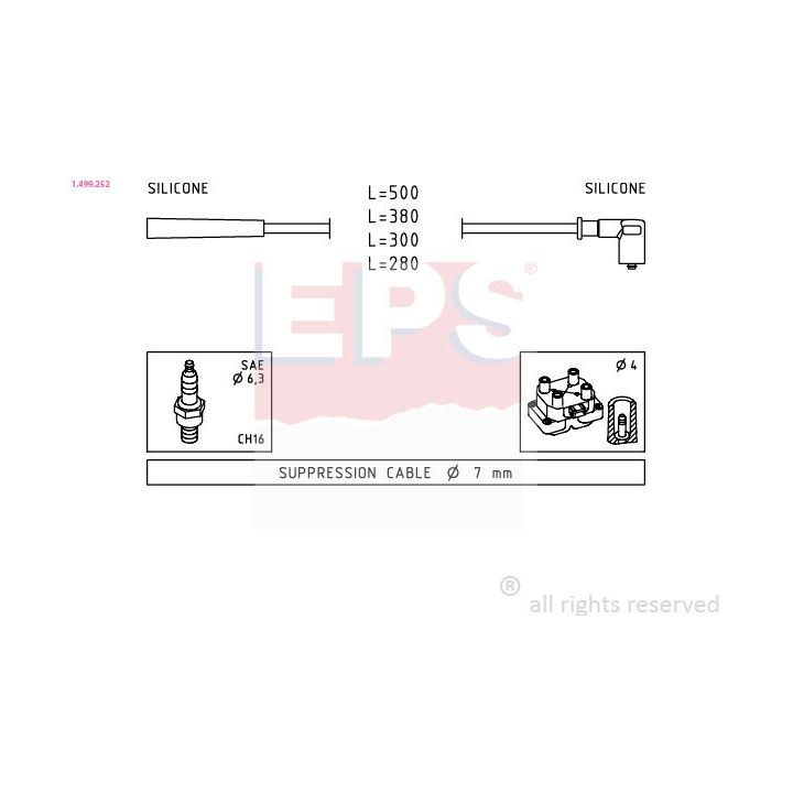 Uždegimo laido komplektas EPS 1.499.252