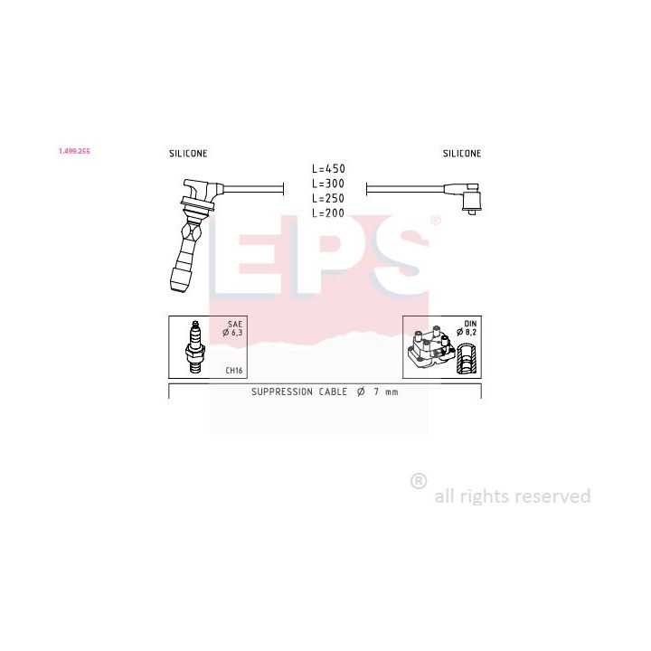Uždegimo laido komplektas EPS 1.499.255
